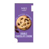 M&s All Butter Double Belgian Chocolate Chunk Cookies 200g
